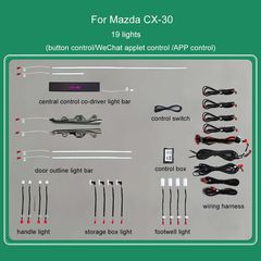 DIQ AMBIENT MAZDA CX-3 mod.2014 (Digital iQ Ambient Light Mazda CX-3 mod. 2014, 19 Lights)