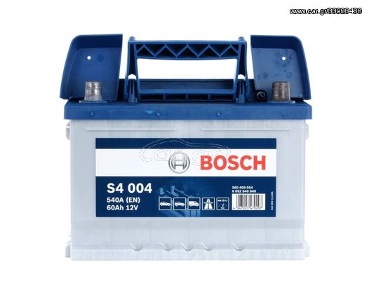 BOSCH 0092S40040 ΜΠΑΤΑΡΙΑ S4 BLUE LINE (60Ah/540A) ΔΕΞ. 242x175x175