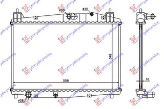 Ψυγείο 1.4-1.6 T.D +/-A/C (35x55.5x27) / MAZDA 2 07-14 / Y405-15-200 - 1 Τεμ