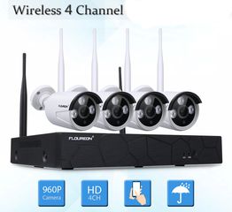 Ολοκληρωμένο Σύστημα CCTV Wi-Fi με 4 Ασύρματες Κάμερες Wireless nvr set 4 camera