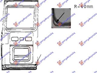 ΠΑΤΩΜΑ Πόρτας Πίσω / MERCEDES 207/307 77-95 - Αριστερό - 1 Τεμ