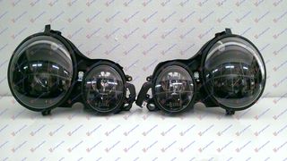 Φανάρι Εμπρός ANGEL EYES Μαύρος / MERCEDES E CLASS (W210) 96-99 - 1 Τεμ