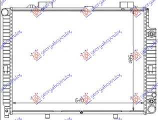 Ψυγείου 200 KOMPR ΜΧ/ΑT +/-AC (64x49,6) (MAHLE BEHR PREMIUM LINE) / MERCEDES E CLASS (W210) 96-99 / A2105004503 - 1 Τεμ