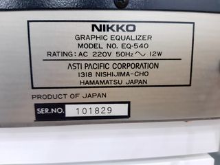 STEREO GRAPHIC EQUALIZER NIKKO EQ-540-thumb-6