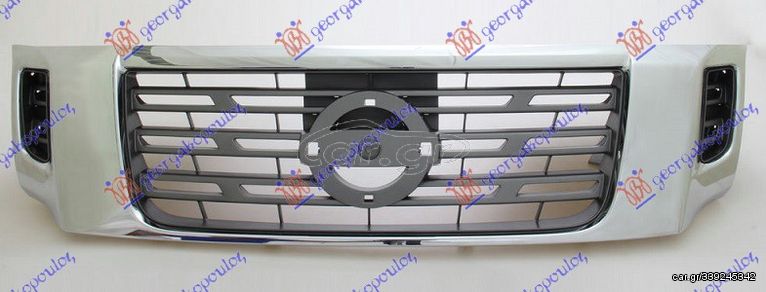 Μάσκα Χρώμιο/Μαύρη / NISSAN P/U (D23) NAVARA NP300 2WD-4WD 15- / 62310-4JA0C - 1 Τεμ