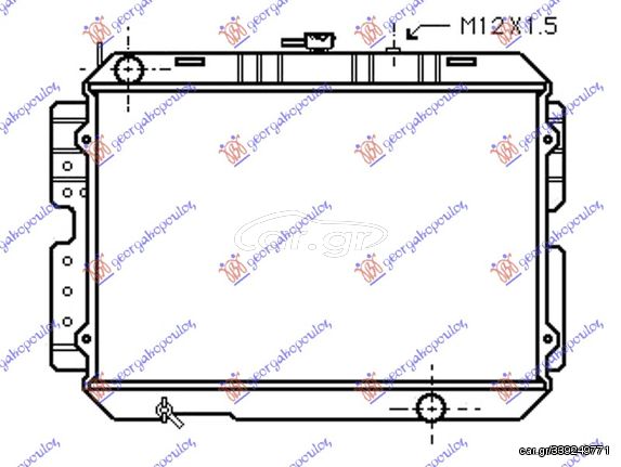 Ψυγείο 2.2 Πετρέλαιο (40x56.5x3.2) / MAZDA P/U 2/4WD 86-94 / R226-15-200A - 1 Τεμ