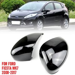 Καπάκια Καθρεφτών Για Ford Fiesta Mk7 2008-2017 Μαύρο Γυαλιστερό 2 Τεμάχια