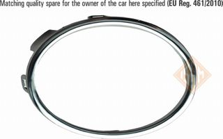 Carro Πλαίσιο Προβολέα Χρώμιο κατάλληλο για VW GOLF VI VARIANT 2009-2014 (AJ5) / 5K08531022ZZ - Δεξί - 1 Τεμ