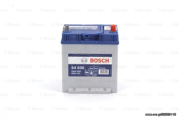 BOSCH 0092S40300 ΜΠΑΤΑΡΙΑ S4 BLUE LINE (40Ah/330A) ΔΕΞ. 187x127x227