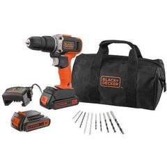 Black and Decker BCD003BA10S-QW - Κρουστικό Δραπανοκατσάβιδο 18V 2 Ταχυτήτων 2x1.5Ah Σε Βαλιτσα