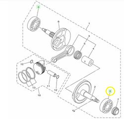 Ρουλεμάν Στροφάλου Yamaha Crypton-S (B7E) 2018-2020 93306355Y200