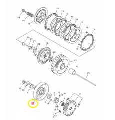 Καμπάνα Φυγοκεντρικού Yamaha Crypton-S (B7E) 2018-2020 1FPE66112200