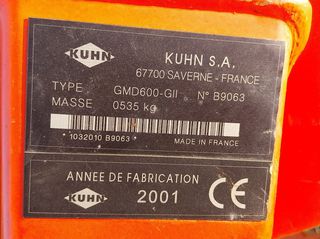 Χορτοκοπτικά Kuhn 2001 GMD 600 GII-thumb-5
