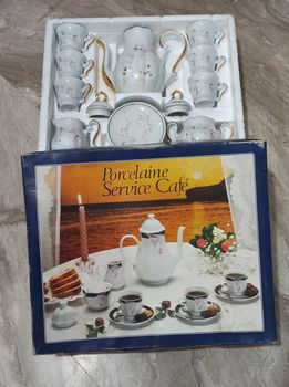 PORCELAINE SERVICE CAFE - SET 15 PIECES