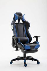 Καρέκλα Gaming Μαυρη,Μπλε Από Συνθετικό Δέρμα UT-580T