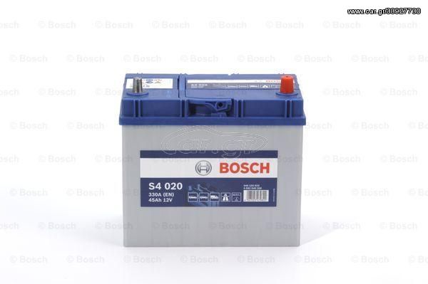 BOSCH 0092S40200 ΜΠΑΤΑΡΙΑ S4 BLUE LINE (45Ah/330A) ΔΕΞ. 238x129x227 ΨΙΛΟΣ ΠΟΛΟΣ