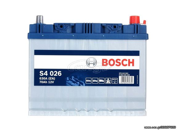 BOSCH 0092S40260 ΜΠΑΤΑΡΙΑ S4 BLUE LINE (70Ah/630A) ΔΕΞ. 261x175x220