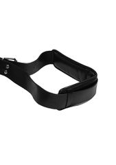 Ouch Padded Thigh Sling with Hand Cuffs - Black-thumb-9