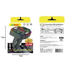 ANDOWL Q-C84 Car Mp3 Player Bluetooth Handsfree FM Transmitter - ANDOWL