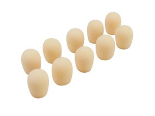 OMNITRONIC UHF100 Set 10pcs windscreen for For Headmic/Lavalier Beige - OMNITRONIC