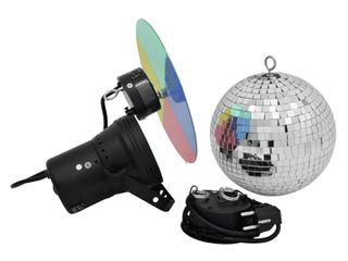 EUROLITE Mirror Ball SET 20cm with Pinspot - Eurolite