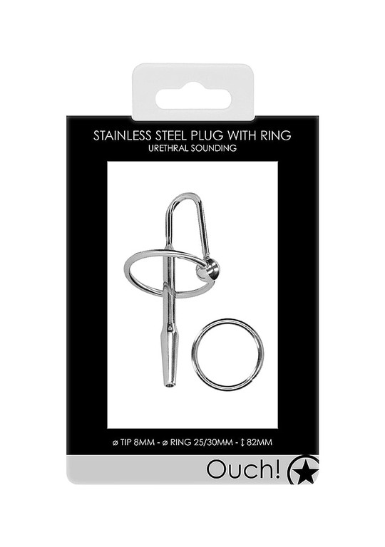Ouch Urethral Sounding - Metal Plug