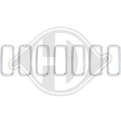 ΔΙΑΚΟΣΜΗΤΙΚΟ ΜΑΣΚΑΣ ΧΡΩΜΙΟ (ΣΕΤ 7 ΤΕΜΑΧΙΑ) για JEEP RENEGADE 2014-2018 (BU/B1/BV)