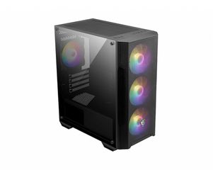 MSI MAG FORGE M100A computer case Micro Tower Black, Transparent-thumb-1