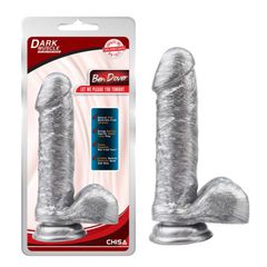 Real Dildo Ben Dover Silver 19 Cm-thumb-1