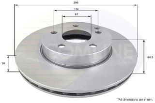 ΕΠΙΧΡΙΣΜΕΝΗ ΔΙΣΚΟΠΛΑΚΑ ΕΜΠΡΟΣΘ.MERCEDES COMLINE ADC1662V