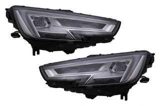 FULL LED μπροστινά Audi A4 B9 8W 2016-2018 μετατροπή από Xenon σε LED απόλυτα εργοστασιακή εφαρμογή 