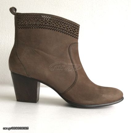 AERIN Suede Ankle Boots - Καφέ Σουέντ Μποτάκια - Size 39.5