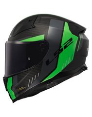 LS2 FF811 Vector II Carbon Grid Matt Fluo Green