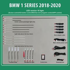 MEGASOUND - DIQ AMBIENT BMW S.1 (F40) mod. 2018> (Digital iQ Ambient Light BMW Series 1 mod.2018>, 18 Lights)