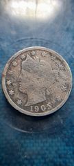 Coins five cents 1905 σε σφάλμα και Πατινα  Αν  θέλετε δεστε όλες τις αγγελίες μου.πατηστε κάτω από το όνομα μου ευχαριστώ για τον χρόνο σας