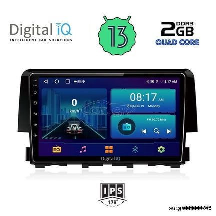 DIGITAL IQ BXB 1191_GPS (9inc) MULTIMEDIA TABLET OEM HONDA CIVIC mod. 2016