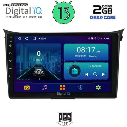 DIGITAL IQ BXB 1232_GPS (9inc) MULTIMEDIA TABLET OEM HYUNDAI i30  mod. 2012-2017