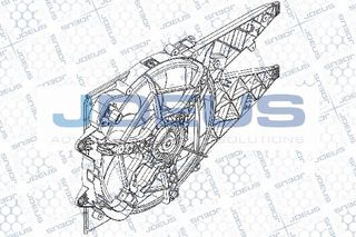 Carro Βεντιλατέρ Ψυγείου Κομπλέ 1.3-1.6-2.0 JTD (-A/C) κατάλληλο για FIAT DOBLO 2015-2022 (263) / 51821155 - 1 Τεμ