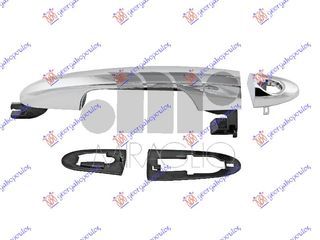 Χερούλι Πόρτας Εμπρός  Έξω Χρώμιο / FIAT 500 L 12-17 / 735553380 - Αριστερό - 1 Τεμ