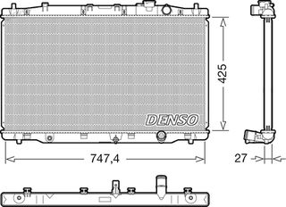 Carro Ψυγείο 1.6 i-DTEC Πετρέλαιο Μηχανικό/Αυτόματο (424x748x27) κατάλληλο για HONDA CR-V 2013-2015 (RM) / 19010RSXG01 - 1 Τεμ