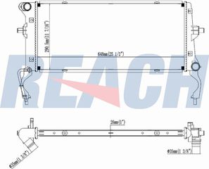 Carro Ψυγείο 1.6 CRDi Πετρέλαιο (650x290x26) κατάλληλο για HYUNDAI i30 HATCHBACK/TOURER 2017-2020 (PDE/PDEN) / 25310F2200 - 1 Τεμ