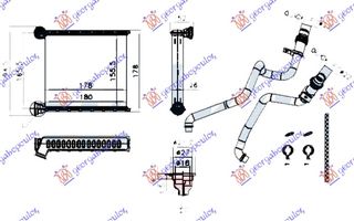 Ψυγείο Καλοριφέρ (BR) (158x175x22) / VW JETTA 14- / 5C0819031 - 1 Τεμ