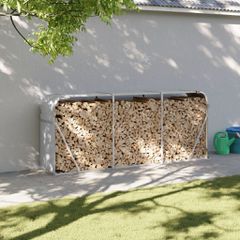 Ξυλοθήκη Αν. Γκρι 234 x 45 x 100 εκ. από Γαλβανισμένο Ατσάλι 364555