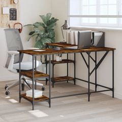 Γραφείο Καπνιστή Δρυς 139 x 139 x 75 εκ. από Επεξεργασμένο Ξύλο 837594