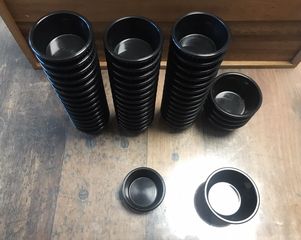 ΜΠΩΛΑΚΙΑ Dip PC ΣΤΡΟΓΓΥΛΑ ΜΕ ΡΙΓΕΣ 30ml ΚΑΙ 60ml - (ΜΑΥΡΟ)-thumb-1