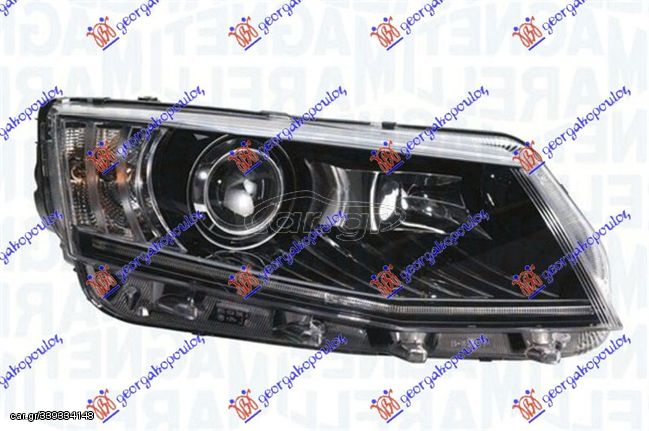 ΦΑΝΟΣ ΕΜΠΡΟΣ Bi-XENON ΕΞΥΠΝΟ ΜΕ ΦΩΣ ΗΜΕΡΑΣ LED (MARELLI) για SKODA OCTAVIA 6 13-17