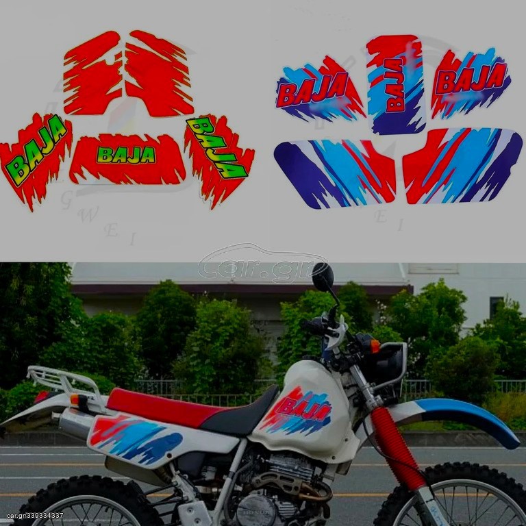  Honda XR250 XR Baja 250 Baja250 1991/2004 Καινούριο πλήρες Σετ Αυτοκόλλητα