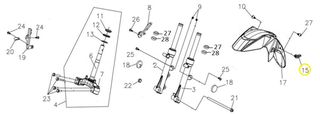 Θηλιά Ντίζας Κοντέρ Sym VF.185 2020-2020 45451-N02-000