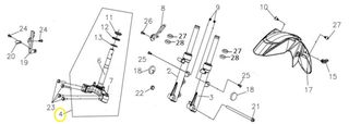 Σταυρός Πηρουνιού Sym VF.185 2020-2020 5320B-VF3-000