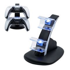 iplay Βάση φόρτισης για 2 ps5 χειριστήρια Μαύρο